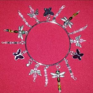 Angel Butterfly Firefly Bracelet Bangle charm bracelet Custom made One size fits